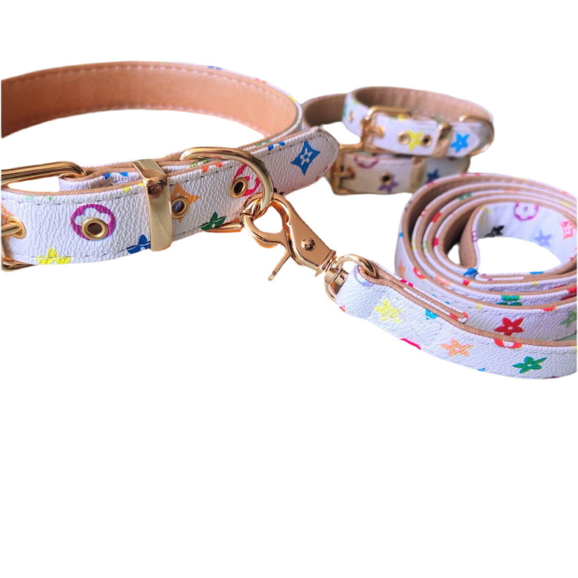 Luxurious Collar and leash mix