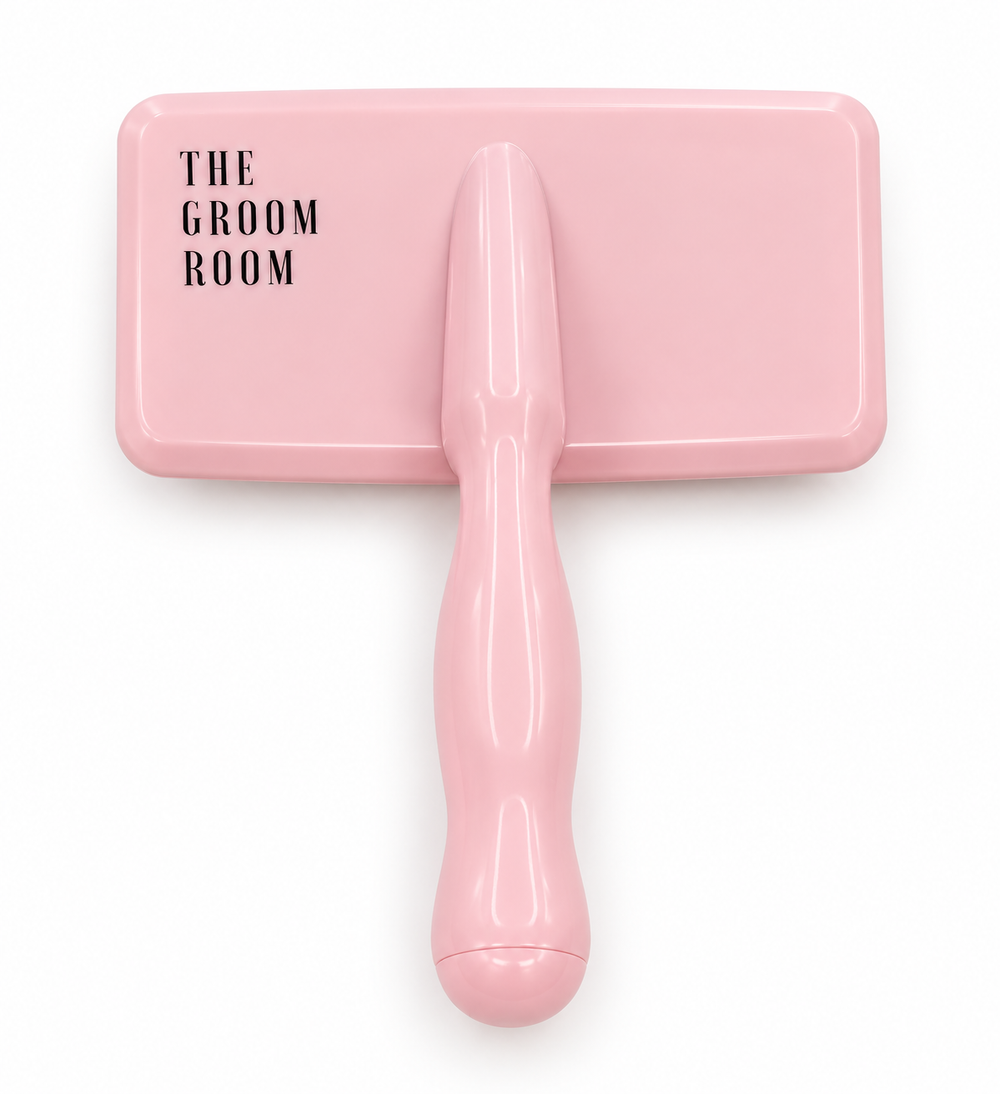 Roze borstel the groom room