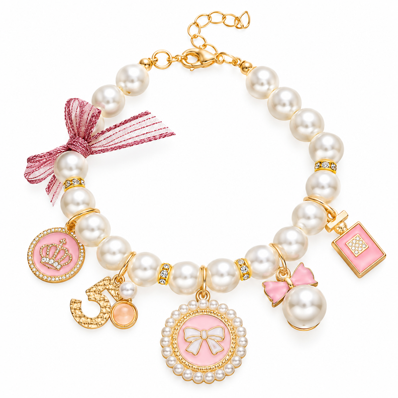 Parelketting met bedels