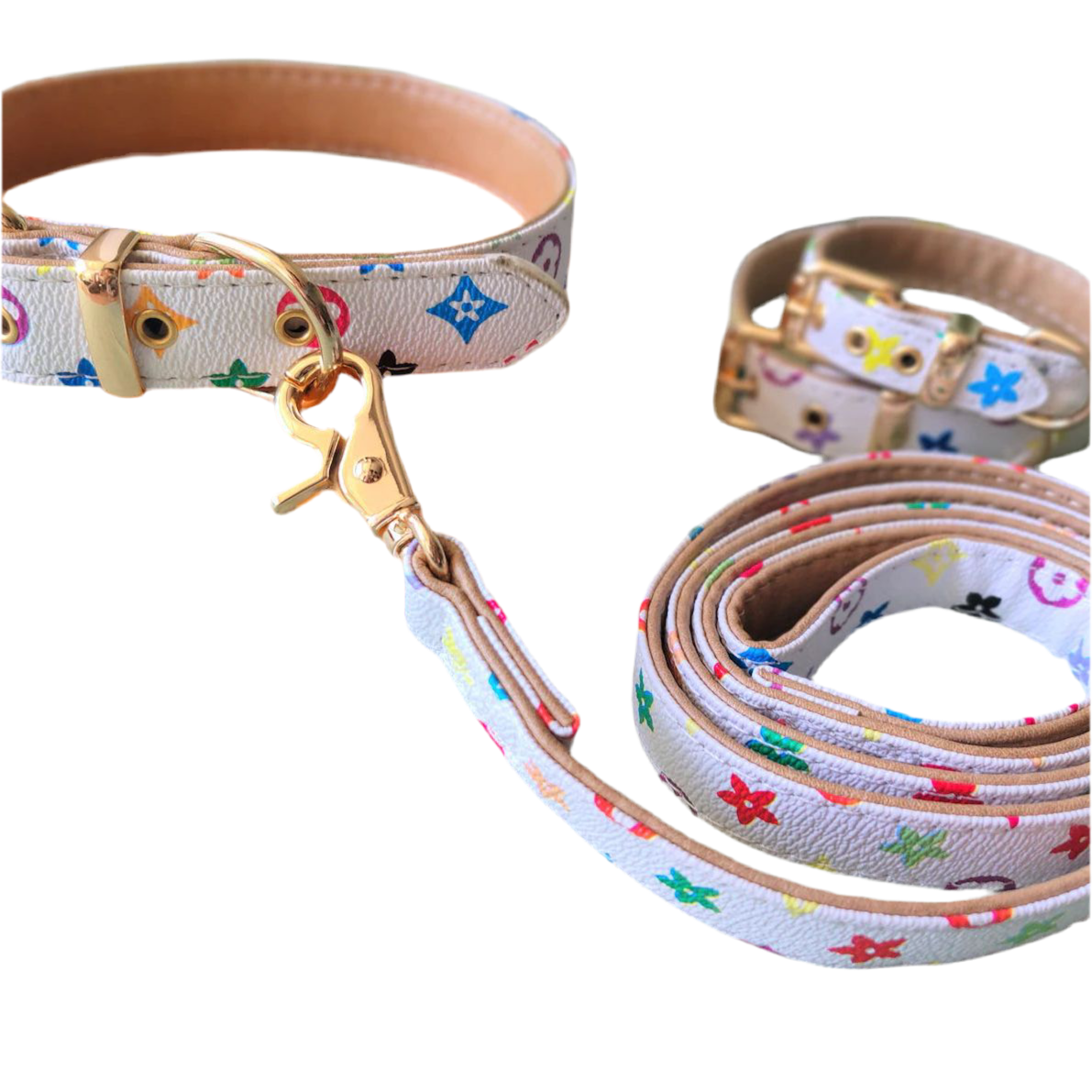 Luxurious Collar and leash mix