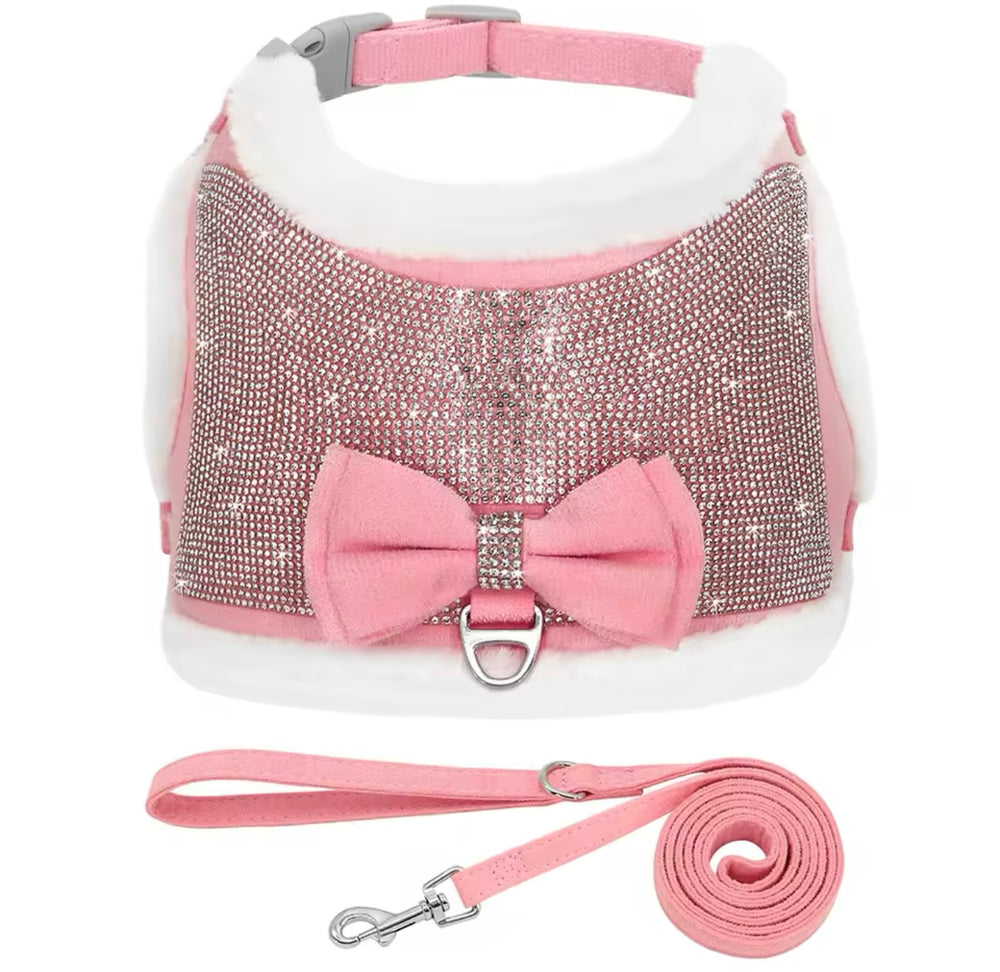 Pink glitter harnass
