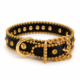 Goude hondenhalsband