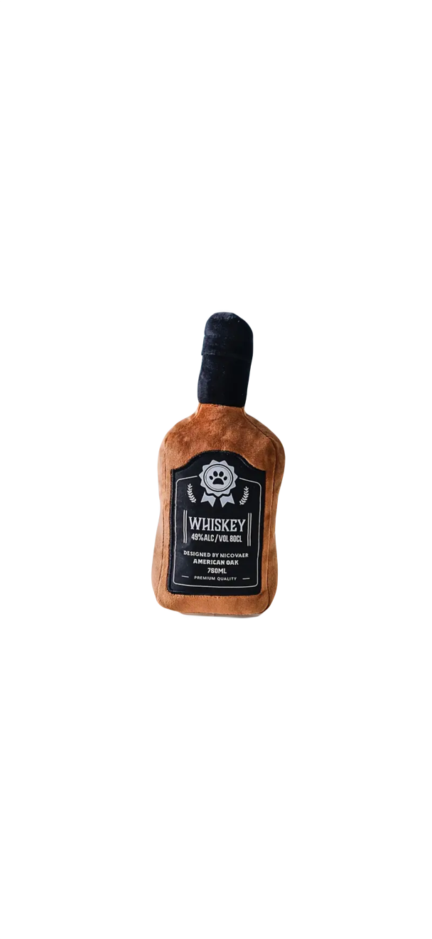 Dog toy whiskey