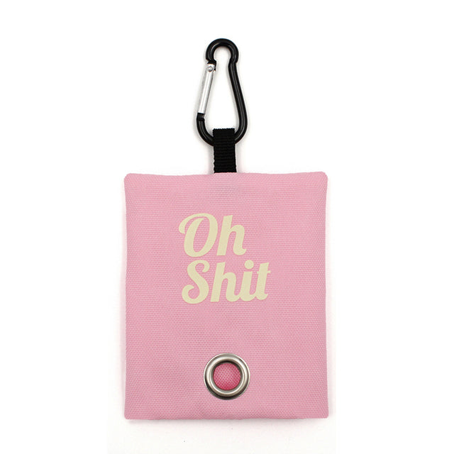 Oh Shit (roze) - Zakjes houder