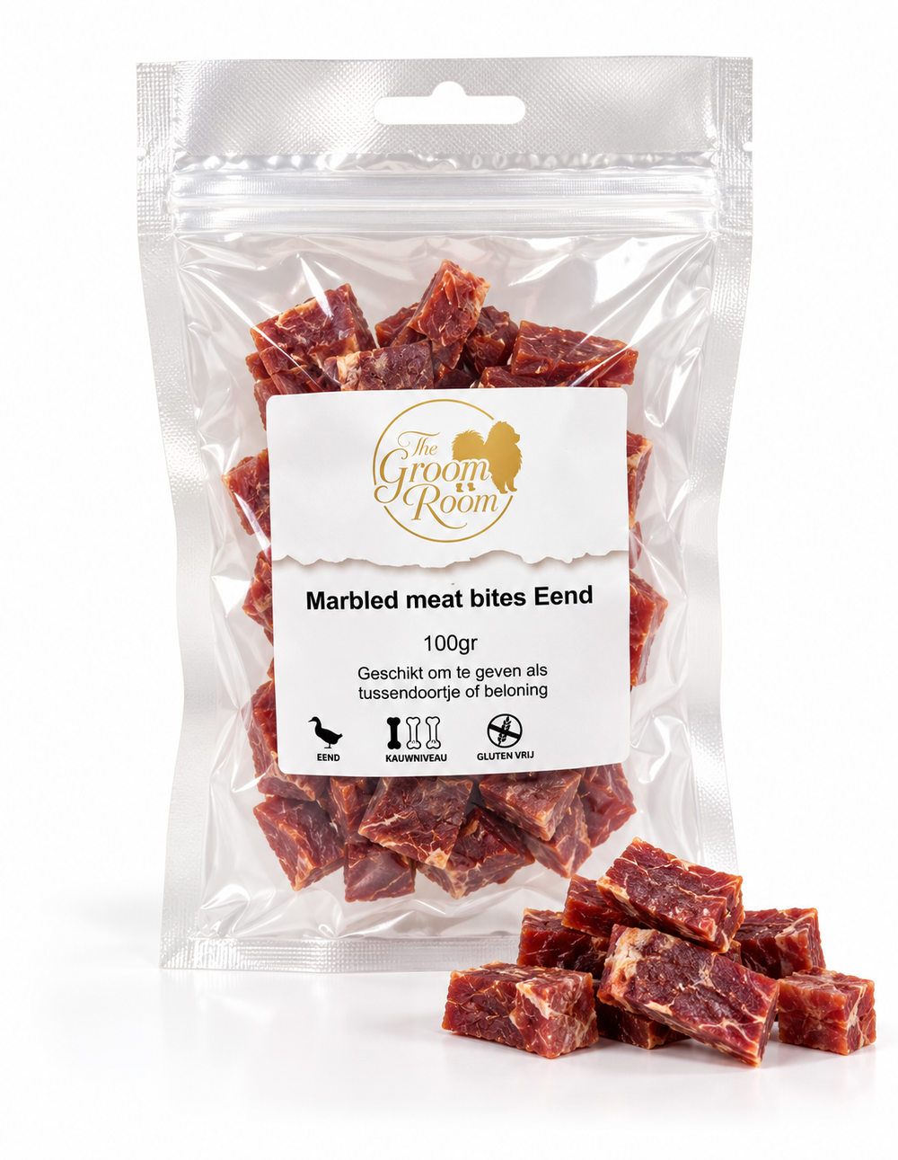 Marbled meat bites eend