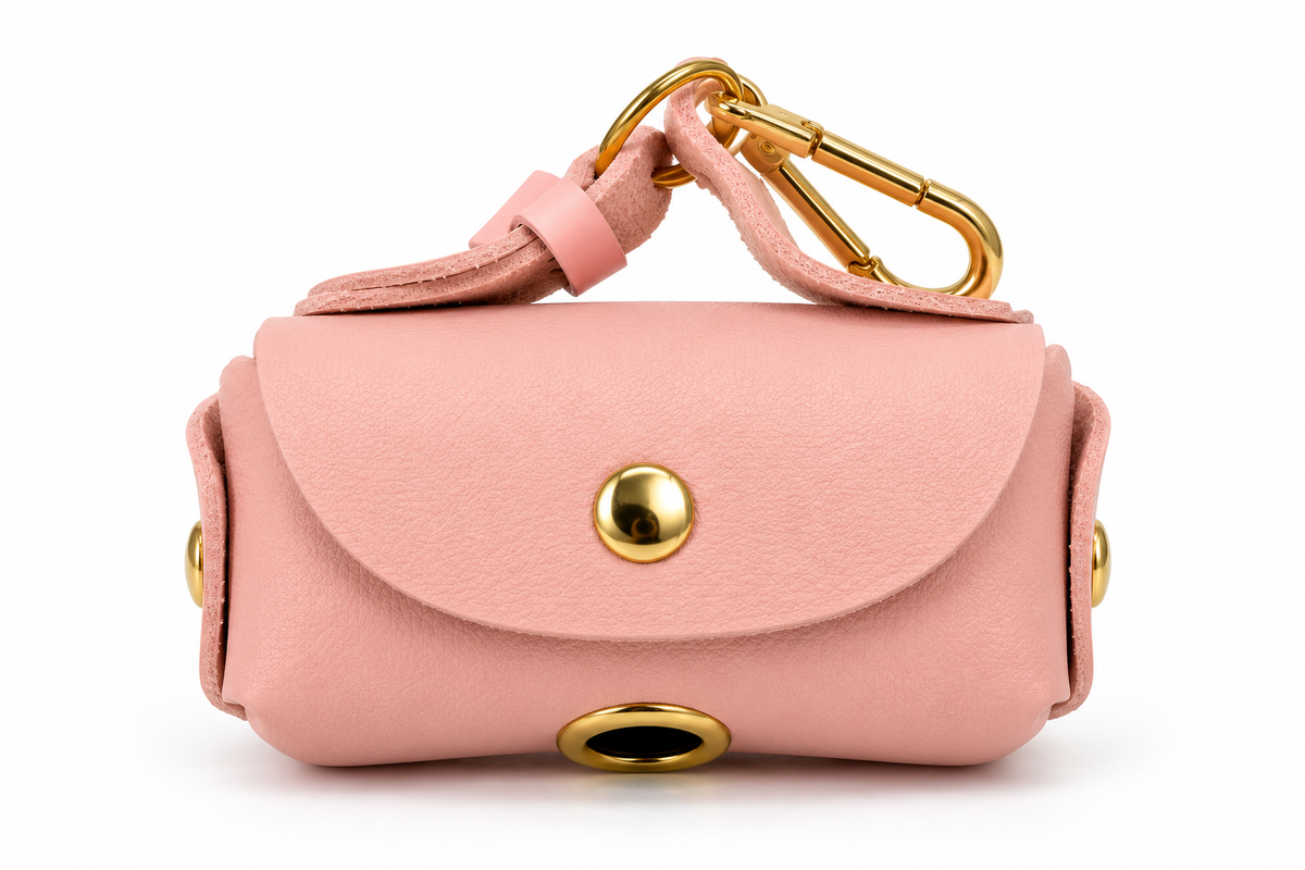 Roze poepzakjes houder