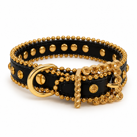 Goude hondenhalsband