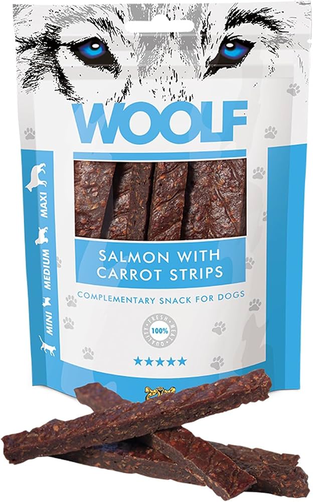 WOOLF salmon with carrot strips