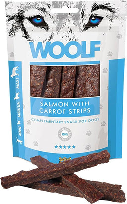 WOOLF salmon with carrot strips