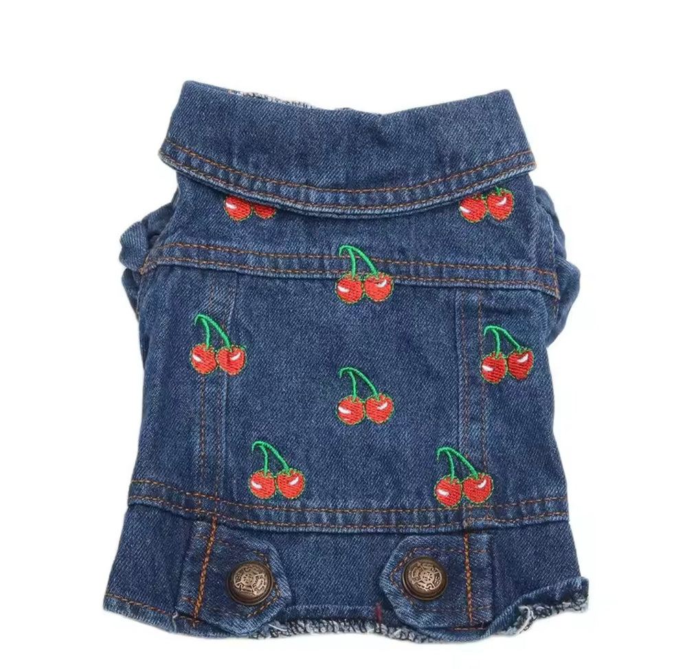 Jacket with cherrys